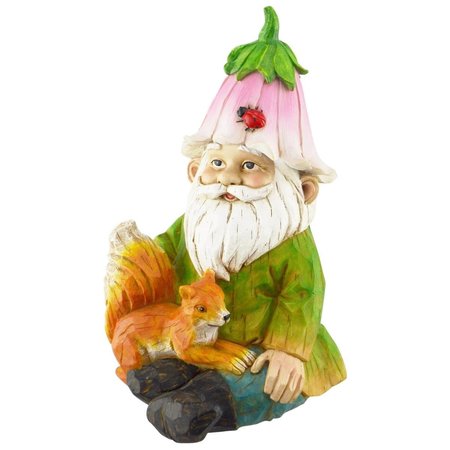 RED CARPET STUDIOS Statuary Gnome with Squirrel Planter 20507